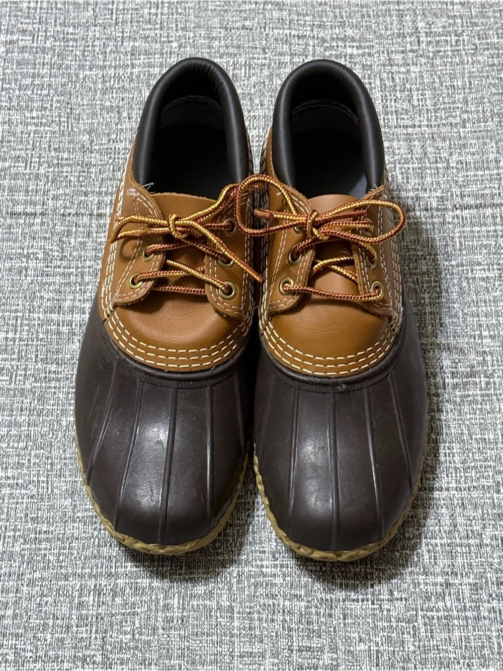 L.L. Bean Brown and Tan Women's Waterproof Duck Shoes